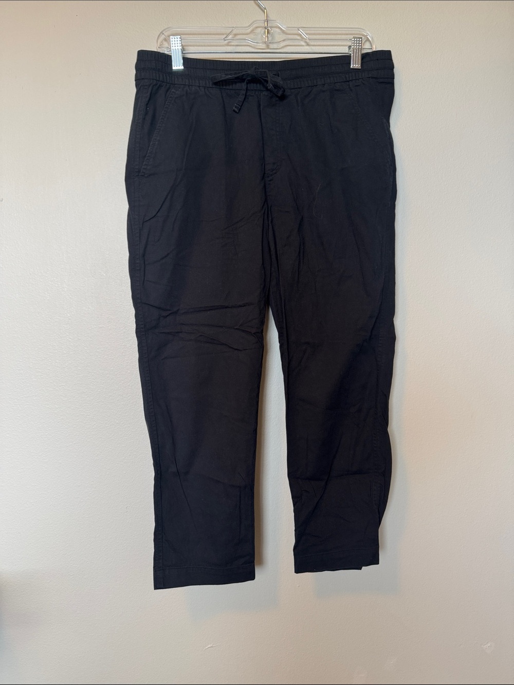 Gap Easy Pant Black Drawstring Bottoms